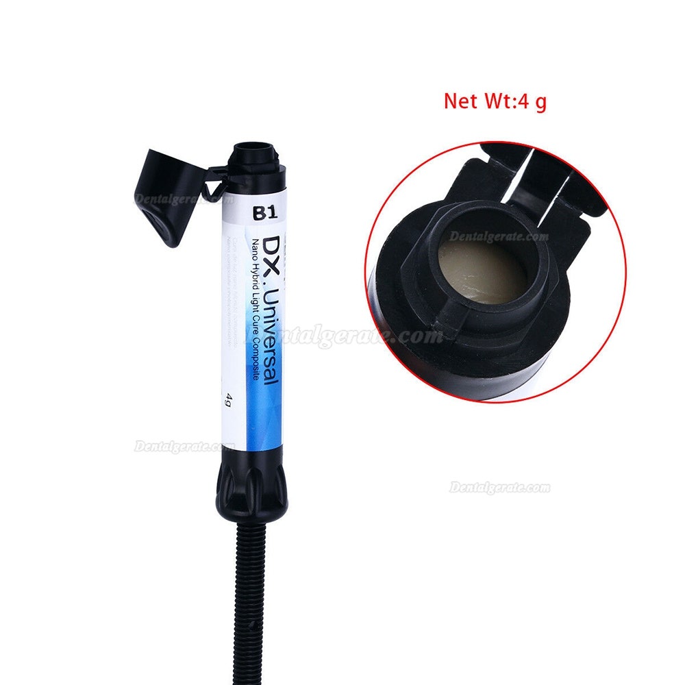 5Pcs B1 Lichth&auml;rtende Dental Hybridkunstharz Composite Syringe